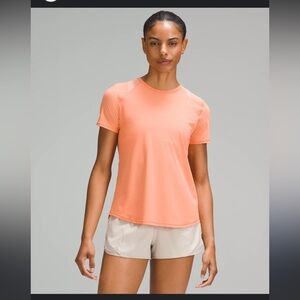 🍋Lululemon athletica Sculpt Short-Sleeve Shirt coral kiss size 4 sold out